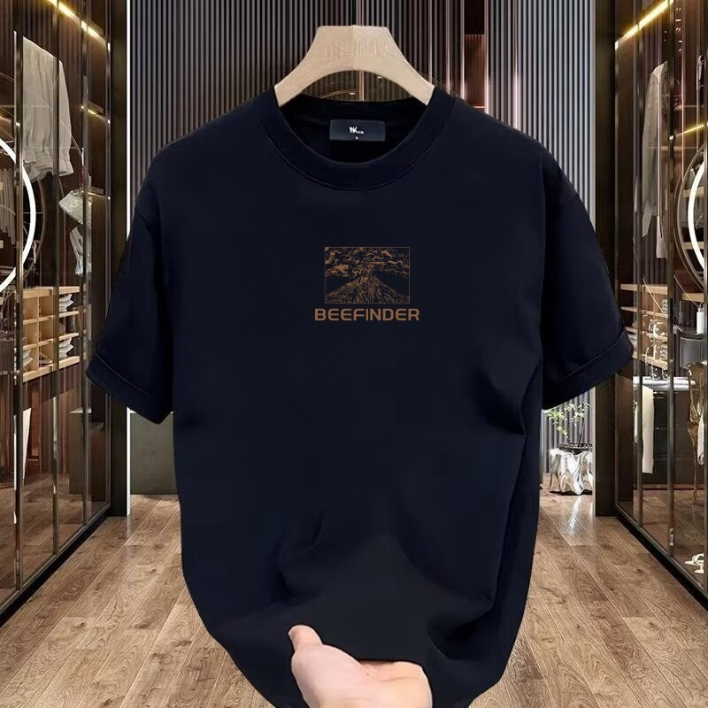 High-Quality Export Surplus Items at a Bargain Price~ Short-Sleeve T-Shirt Unisex Style, Heavyweight Pure Cotton Tee, Loose Fit Versatile Top for Summer