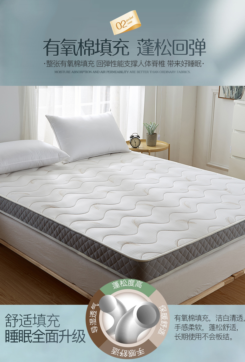 Đệm 1,5m 1.8m ký túc xá sinh viên nệm phụ 1.2 tatami đơn bọt pad là 2 m nhà - Nệm đệm xốp