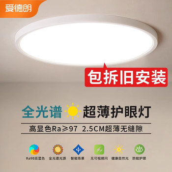 Full-Spectrum Eye-Protecting Bedroom Lamp, Modern Minimalist Ceiling Lamp, Led Trendy 2025 New Model, Master Bedroom Lighting Fixture
