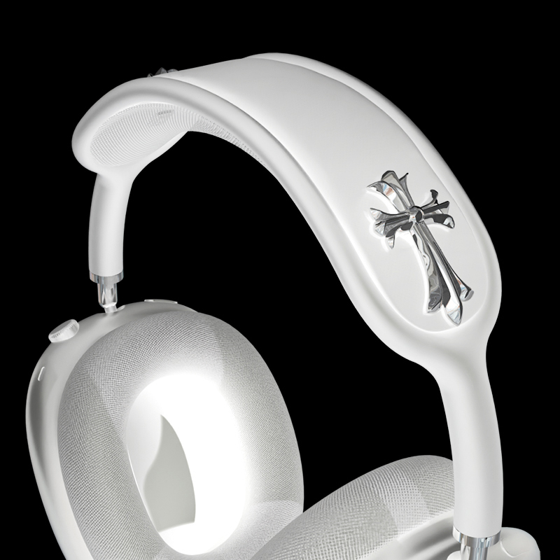 LAOSHU Silver Crow Sweetheart Cross Suitable for Airpodsmax Apple Headphones Headband Protective Cover Decorative Removable