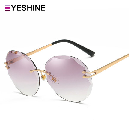 正品太阳镜女新款时尚墨镜潮流网红街拍无框多