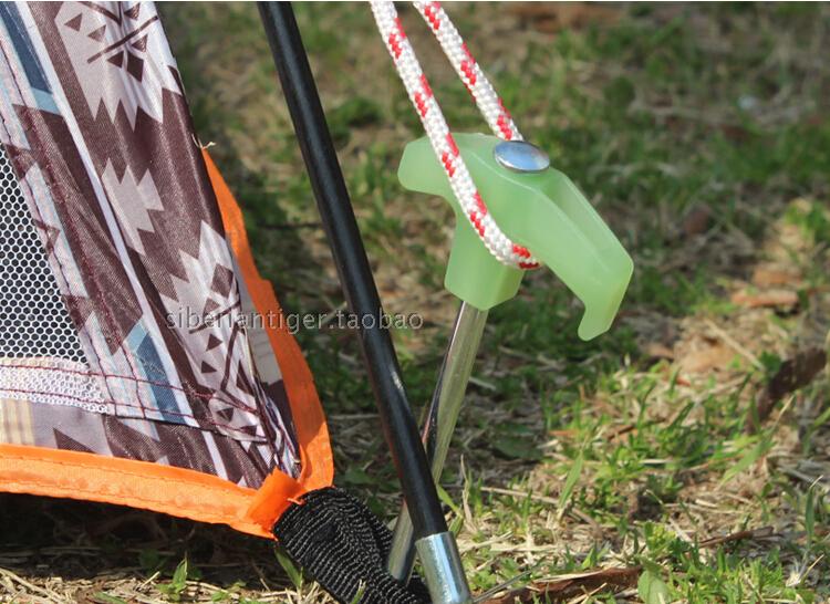 Mới sáng móng tay sáng lều móng tay tán móng tay an toàn cá móng tay gió dây thép móng tay lều phụ kiện 25cm đèn lều