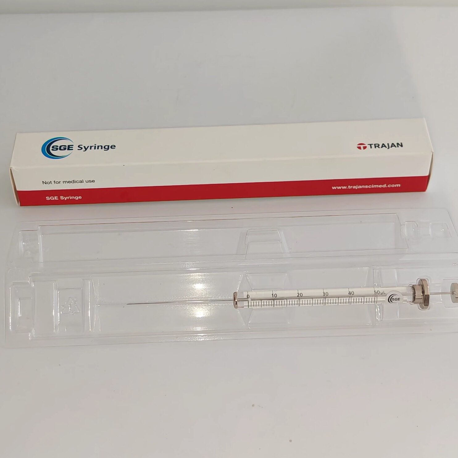 进口SGE微量进样器 气相尖头微量注射器 50ul 科研实验分析测试