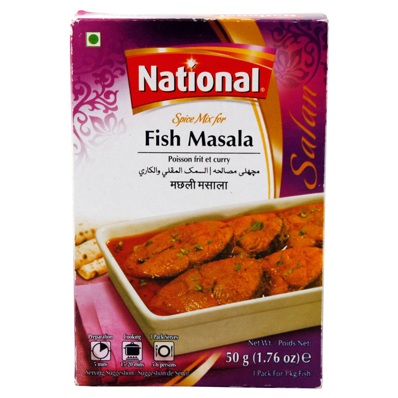 National Fish Masala Curry Fish Powder 50g Pakistan Imported Seasoning
