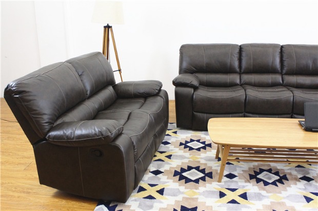 Không khí hạng nhất sofa da sofa ba người 123 kết hợp hiện đại Bắc Âu chức năng căn hộ nhỏ lười hát đơn giản - Ghế sô pha đôn ghế sofa