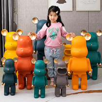 Creative violent bear piggy bank large floor ornaments living room TV cabinet home soft decoration housewarming new home gift