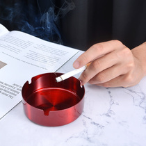 Stainless steel ashtray custom logo personality trend ashtray internet cafe living room office advertising gifts