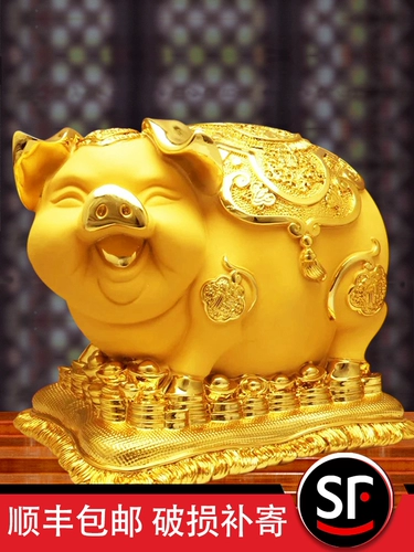 2024 Новые сбережения Большой -хранение качества хранения денег, гостиная, золотая свинья Деньги могут войти только в большую взрослую свинью