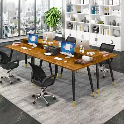 Computer desk home simple modern desk desk modern staff table double four student desk
