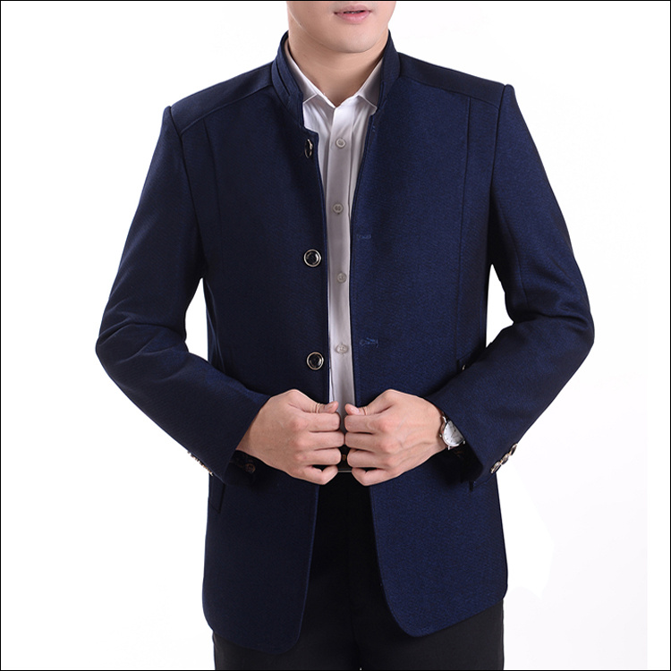 Mùa xuân và mùa thu trung niên áo khoác nam áo khoác dày phần trung niên nam áo khoác giản dị cha mùa thu và áo khoác mùa đông áo khoác blazer nam