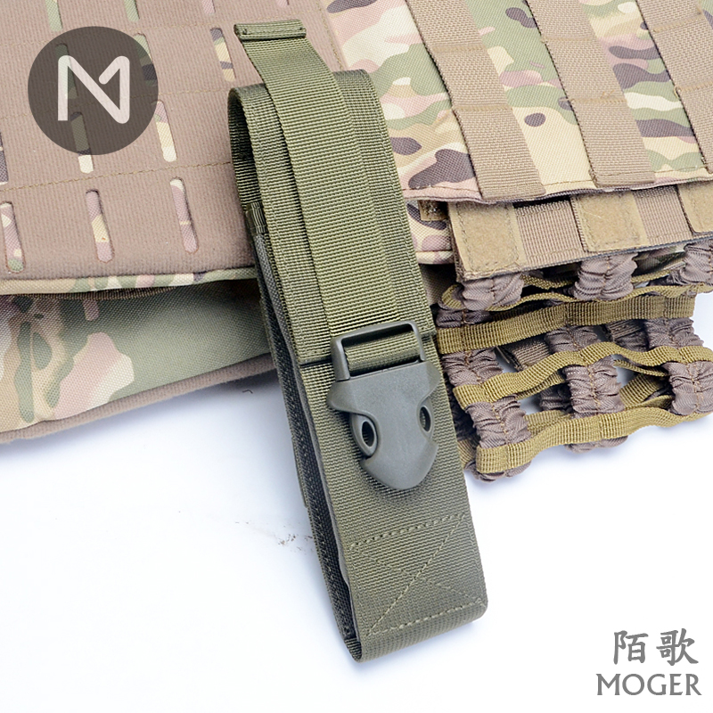 1000D Oxford Cloth Military Fans Outdoor Tactics Intense Light Flashlight Protective Sleeves MOLLE Hanging Bag Tools Purse Strings