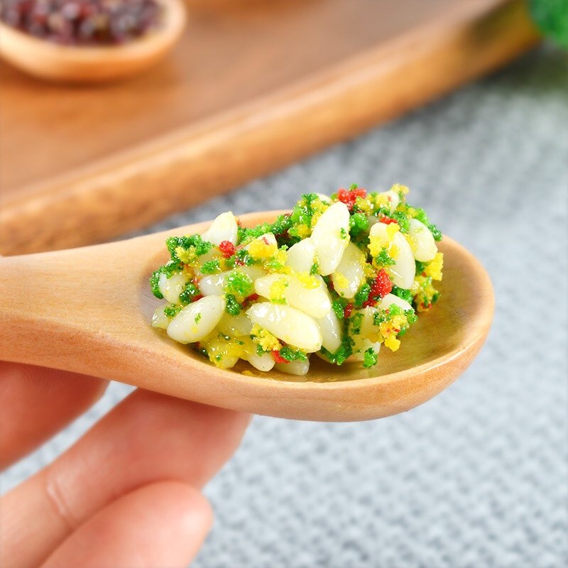 Resin simulation rice wooden spoon egg fried rice food play model resin fried rice food decoration children play house wine - Taobao