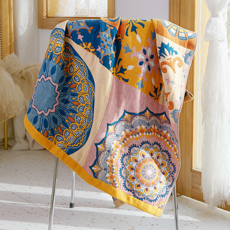 National Trend Pure Cotton Bath Towel, All-Cotton Gauze, Absorbent for Home Use, Unisex, Stylish and Quick-Drying, Non-Shedding