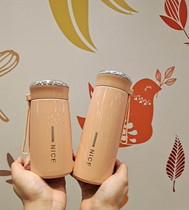 Large Capacity Adorable Insulation Cup for male and female students Portable Minimalist Literature Art Glass Creative Personality Trendy Cups