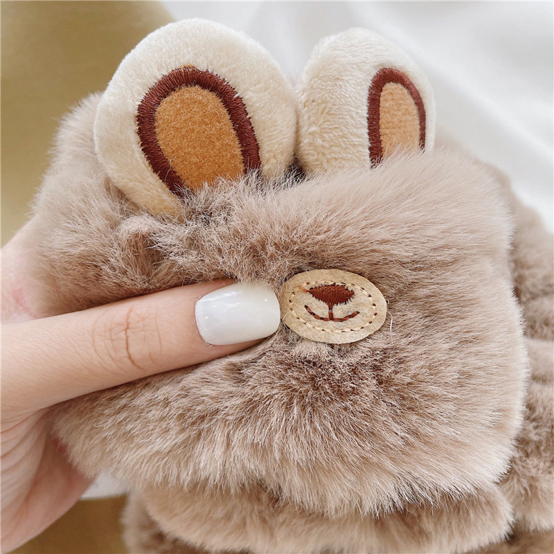 Femmes Mignon Sucré Oreilles De Lapin Peluche Foulard display picture 1