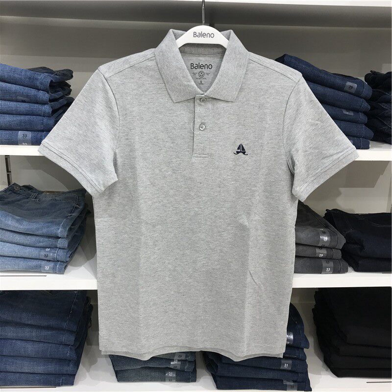 Bleno's new Baleno men's lapel antibacterial small standard embroidery short-sleeved POLO shirt 88901119