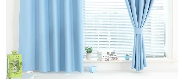 Đơn giản và hiện đại vải đầy đủ rèm cửa màn bóng xong ít vải màu rèm cửa phòng ngủ rèm phòng khách ngắn đặc biệt nổi - Phụ kiện rèm cửa thanh treo rèm cửa đa năng
