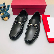 European station popular mens shoes youth casual shoes comfortable b home quality mens set feet breathable buckle one foot staring leather shoes