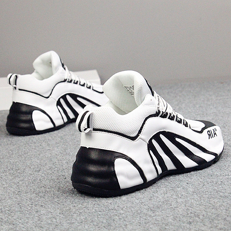 The same Supreme daddy shoes breathable all-match casual shoes to increase panda black and white color matching sneakers men's shoes