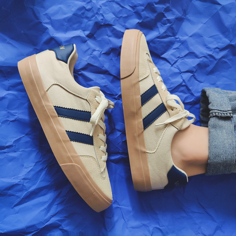 Hong Kong tide brand same Supreme small white shoes men's shoes 2022 new tide sports shoes canvas shoes ins board shoes