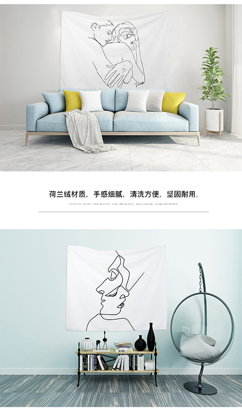 Cá tính sáng tạo tấm thảm tùy chỉnh ký túc xá phòng ngủ tường trang trí ảnh nền vải sống nền nhà tường chăn tấm vải treo tường