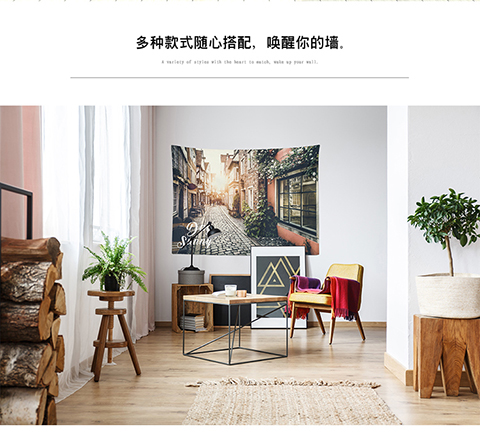Bối cảnh thảm thêu vải vải treo tường bao gồm ins Bắc Âu cô gái phòng ký túc xá trang trí nội thất tường thảm giường Valance - Tapestry thảm trang trí phòng khách đẹp