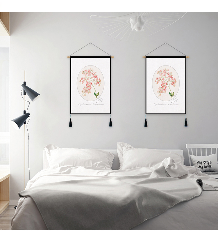 Cây vải tấm thảm treo trang trí nordic ins bối cảnh nền vải bông vải sơn trang trí phòng khách treo vải - Tapestry thảm treo tường khổ lớn