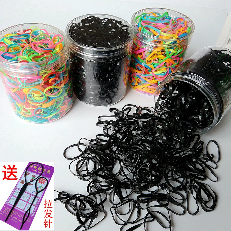 Trẻ em buộc tóc dây cao su vòng đeo tóc dùng một lần tạp dề không làm tổn thương tóc cô gái dây cao su nhỏ đầu dây buộc tóc dây phụ kiện tóc - Phụ kiện tóc