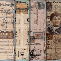 junk journal retro-base material paper Medieval figures collage in English for old hand tent stickers
