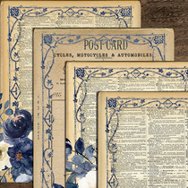junik journal large size retro hit bottom material paper and paper collage in English paper for old book page stickers