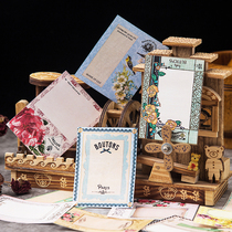 junk journal large size vintage material paper Handbook retro collage style Sticky Stickers sticker base