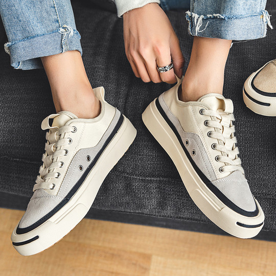 Canvas Shoes for Men, Summer Breathable Trendy Versatile Soft-Soled Retro Casual Shoes, Japanese Style Anti-Odor New Low-Top Sneakers