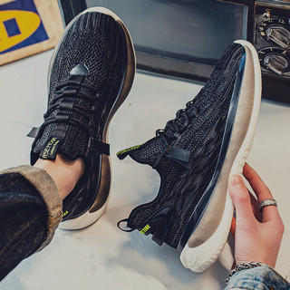 Men's Summer Sports Shoes, Mesh Breathable Lightweight Running Shoes, New Casual Non-Slip Anti-Odor Trendy Genuine Leather Dad Shoes