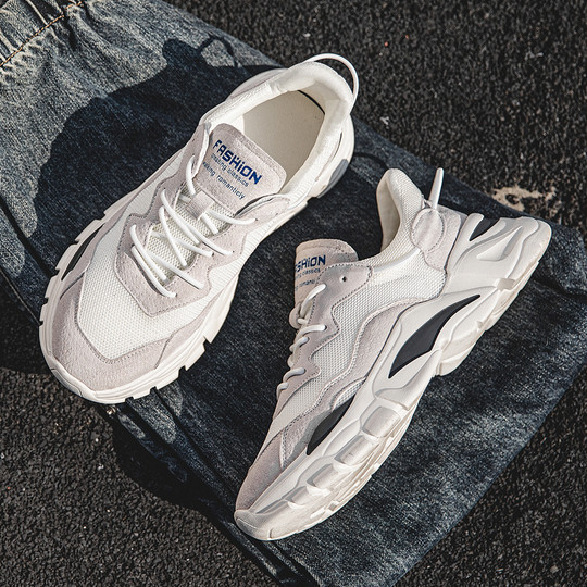 Dad Shoes for Men 2025 New Summer Casual Mesh Breathable Soft Sole Lightweight Trendy Outdoor Running Sports Shoes