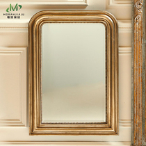European-style entrance wall-mounted decorative mirror Dresser makeup mirror Bathroom wall-mounted bathroom mirror Full-length mirror customization