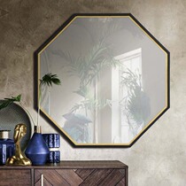 American creative wall-mounted bathroom mirror bathroom mirror home sink multifunctional vanity mirror art decorative mirror
