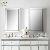 Square modern simple wall hanging bathroom mirror fashion vanity mirror toilet wash mirror wall decorative mirror M718
