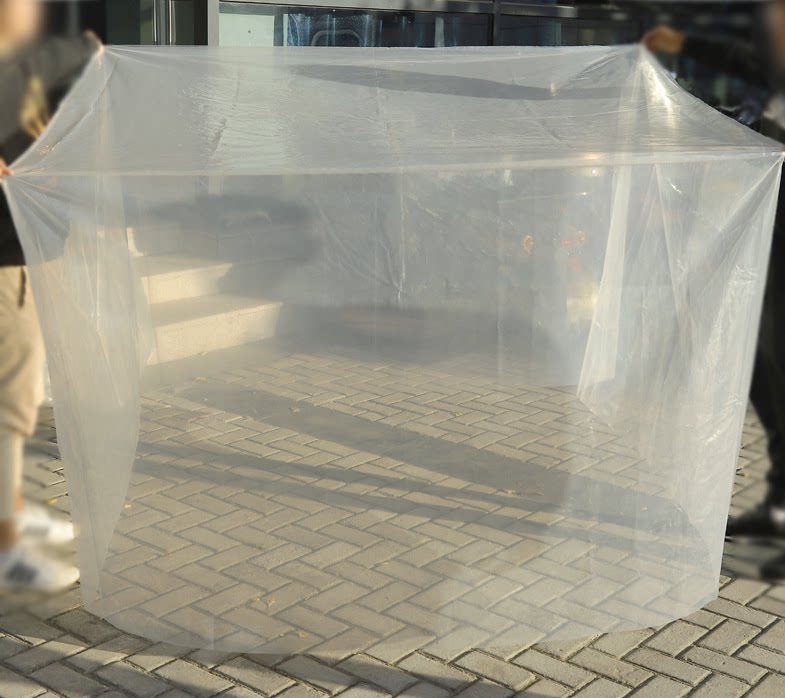 Spot promotion oversized square bottom bag square bag 110 by 90 by 110 cm double-sided 10 silk can be customized storage bag