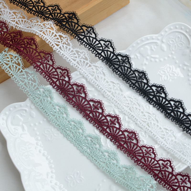 Decorative lace belt accessories Exquisite 3-color water-soluble embroidery cheongsam clothing material width 2 6CM