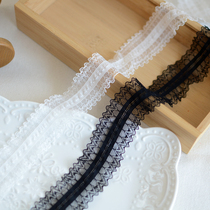 Elastic lace accessories single beautiful black-and-white bilateral stretch polyester lace doll clothing accessories 3 5CM