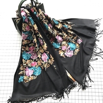 Xinjiang ethnic wind scarves with shawl scarves embroidered long scarves