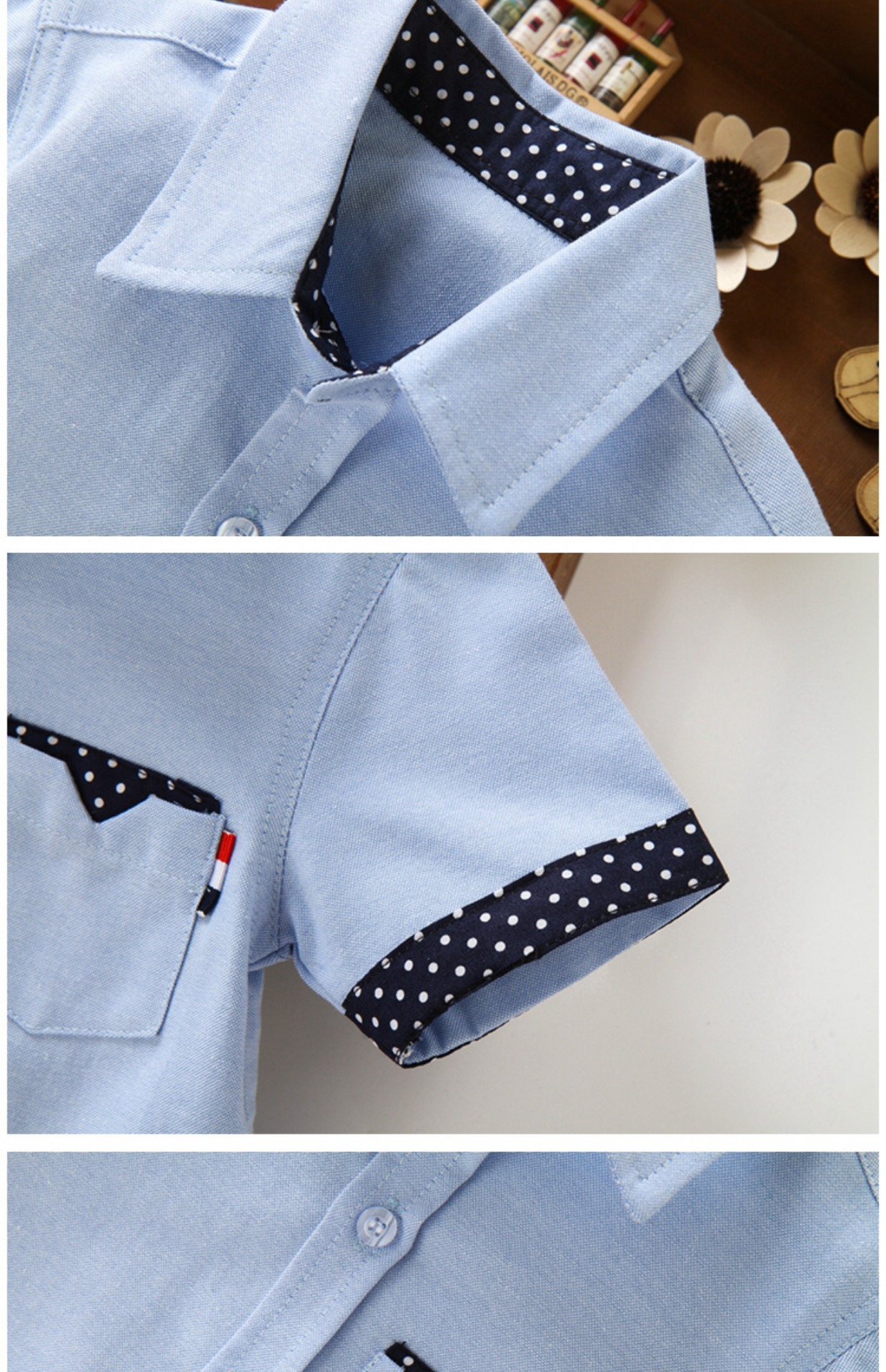 Áo sơ mi nam tay ngắn trẻ em hè 2019 phiên bản Hàn Quốc mới của quần áo trẻ em hoang dã trong áo phông cotton bé trai màu trắng thủy triều - Áo sơ mi áo sơ mi cho bé trai 6 tuổi