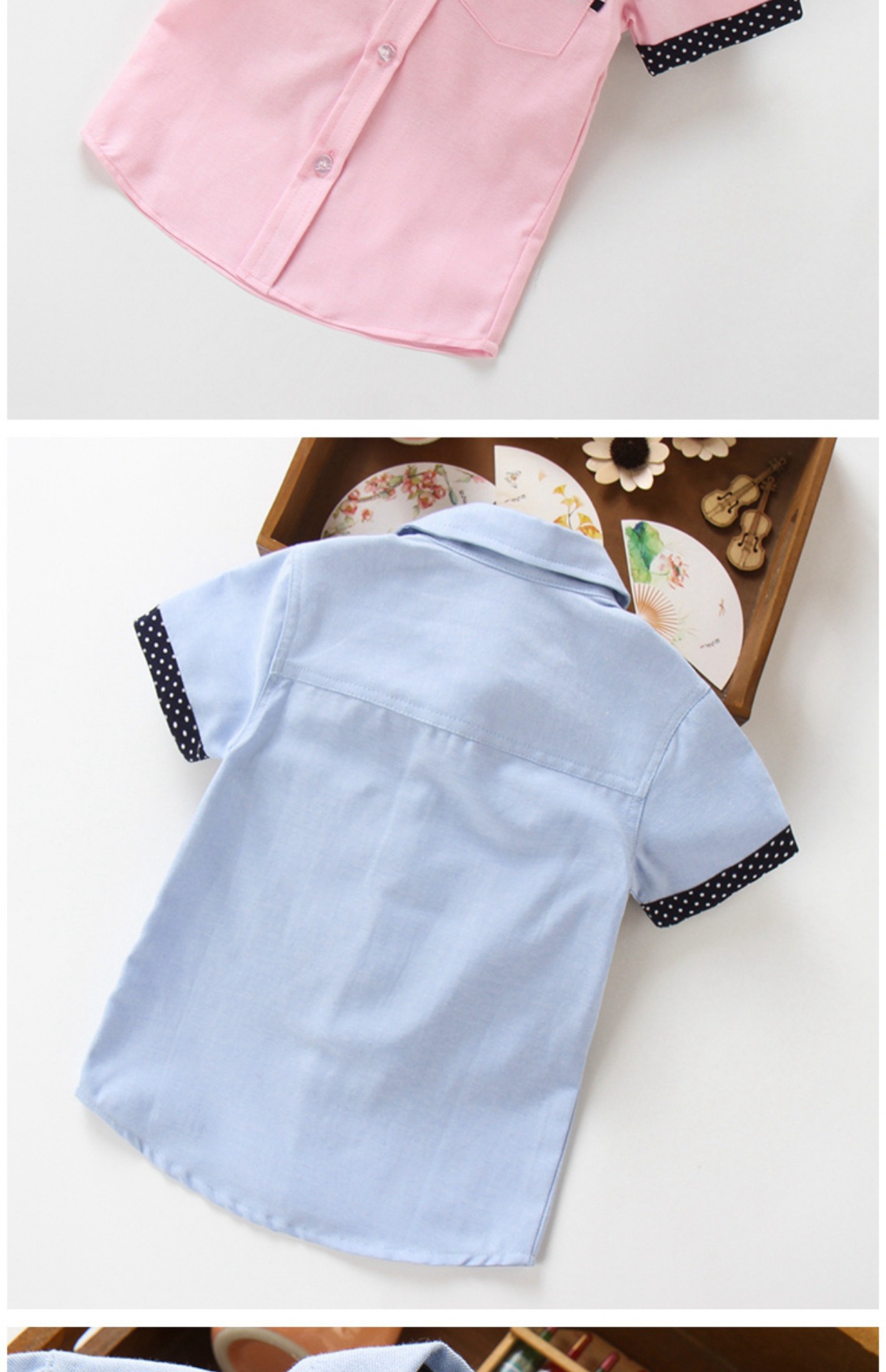 Áo sơ mi nam tay ngắn trẻ em hè 2019 phiên bản Hàn Quốc mới của quần áo trẻ em hoang dã trong áo phông cotton bé trai màu trắng thủy triều - Áo sơ mi áo sơ mi cho bé trai 6 tuổi