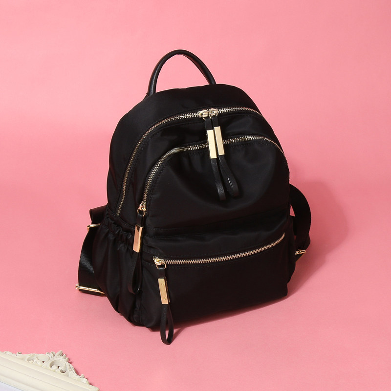 Hong Kong Oxford Cloth Double Shoulder Bag Woman Han Edition 100 Hitch Fashion Nylon Bag 2022 New student Bag Girl