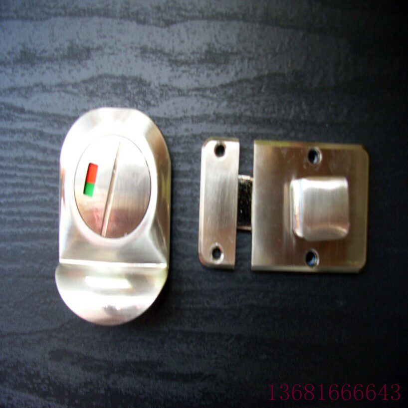 Public Health Interval Broken five gold accessories Toilet Connectors stainless steel with uninstructed door lock door buckle-Taobao
