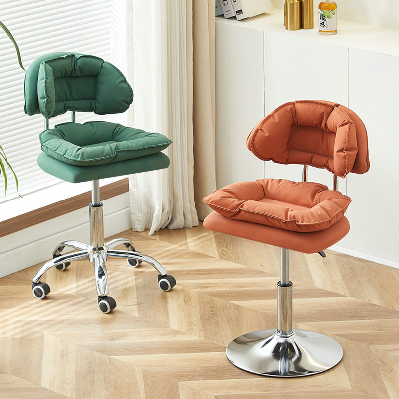Bar Stool for Home Use, Adjustable Height, with Backrest, Swivel Bar Chair, Simple Design, Trendy Chair for Cashier Counter, Front Desk Bar