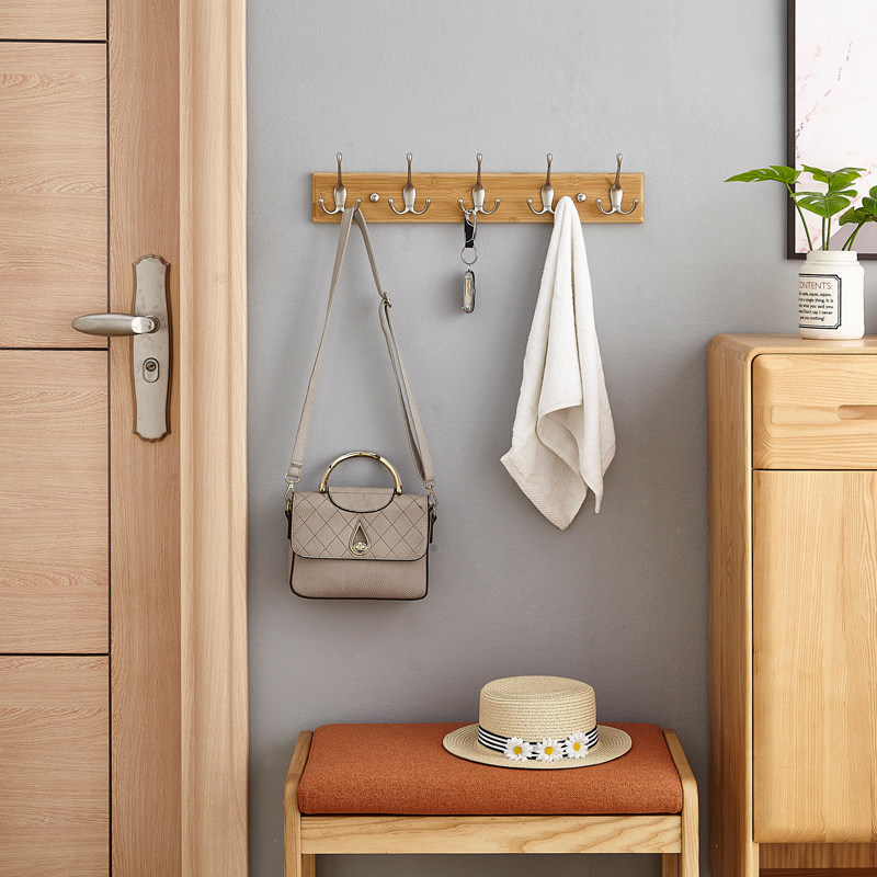 Coat Hook Wall Hanging Wall Creative Coat Hook Entry Door Rear Hanger Free Punch Entrance Clothes Hook Bedroom Hook - Taobao