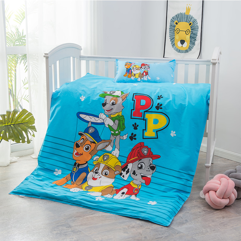 Kindergarten quilt three-piece cotton children's quilt Cotton quilt cover Baby nap baby bed six-piece set with core