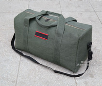 Hand-held large-capacity canvas travel bag women short-shoulder travel bag sports travel luggage bag men portable
