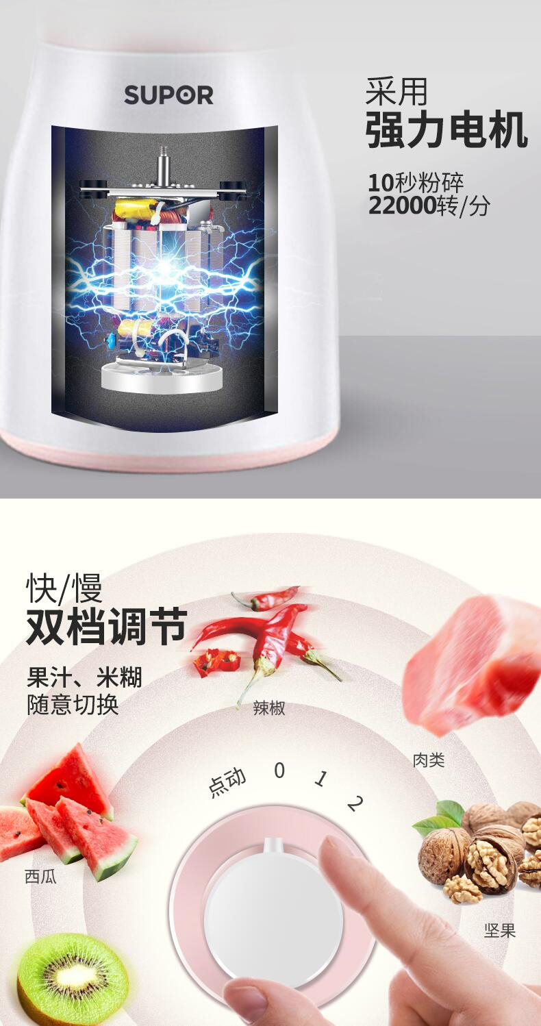 máy ép chậm kangaroo Supor trái cây nhỏ ép rau ép máy ép trái cây nghiền nhỏ nước ép máy ép nước cam hẹp máy nấu sữa đậu nành - Máy ép trái cây máy xay vitamix